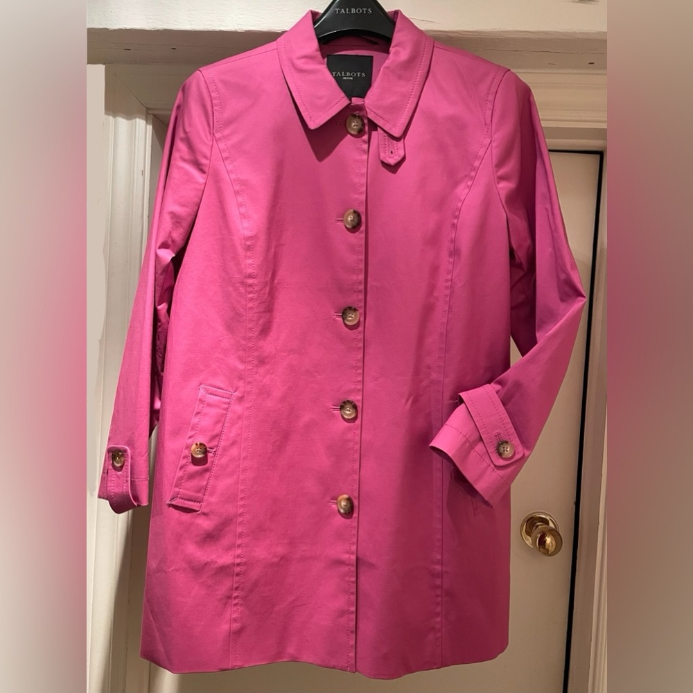 Talbots Orchid Trench Coat LP